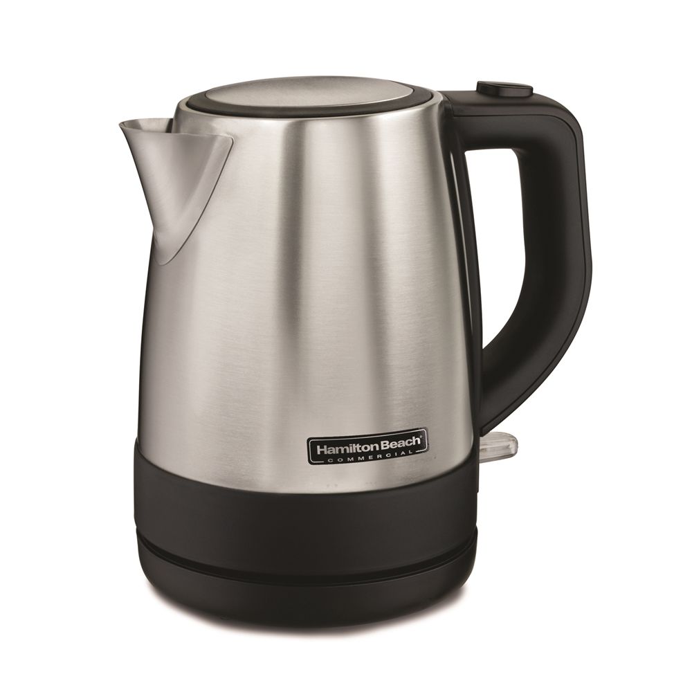 Hamilton Beach® Commercial Stainless Steel Kettle, 1 Liter Capacity, Cordfree Serving & Auto Shutoff